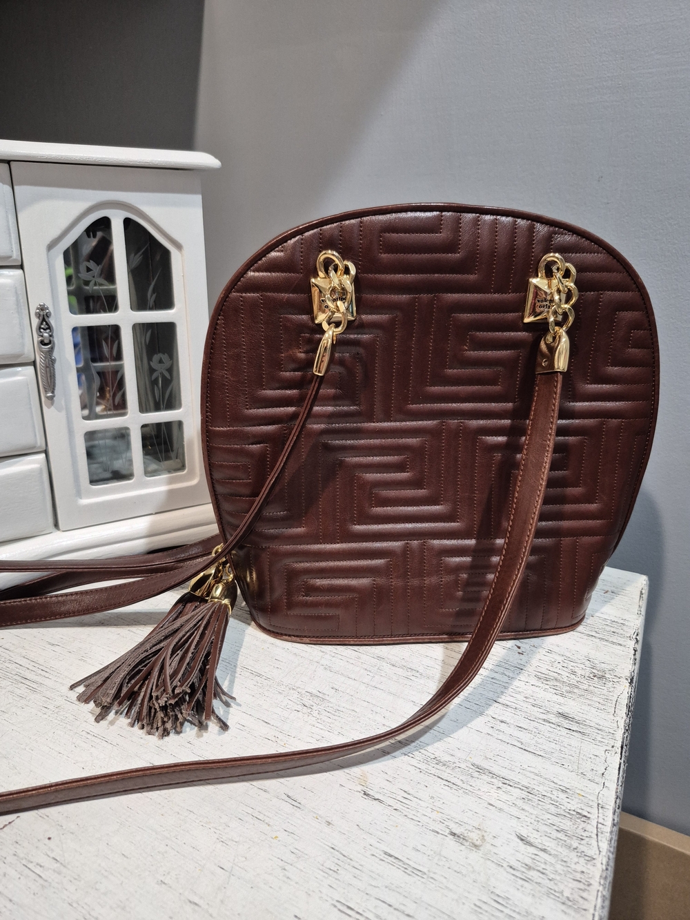Vintage Italian Valentino Orlandi Crossbody Shoulder Bag Like New